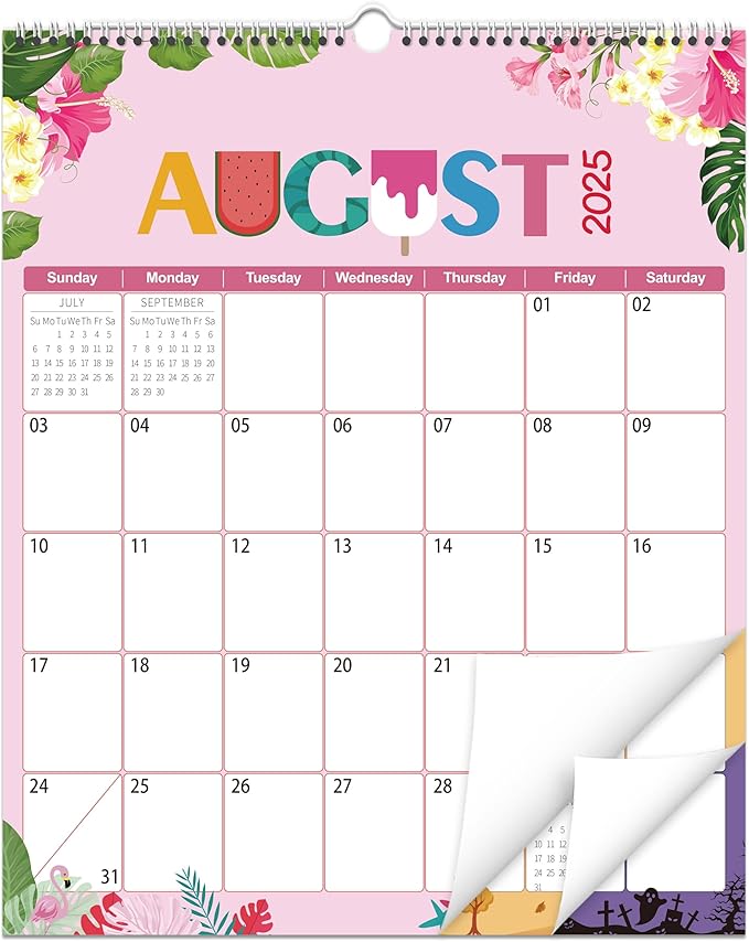 GuassLee Wall Calendar 2025-2026, Vertical Wall Calendar 2025, Jun. 2025 to Dec. 2026, 14" X 11" 19-Month Paper Hanging Planner Wall with Thick Paper for Office Home Planning & Organizing