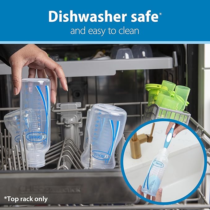 Dr. Brown's Natural Flow® Anti-Colic Options+™ Narrow 8oz/250mL Baby Bottle + Lovey Gift Set with Level 1 Slow Flow Nipples