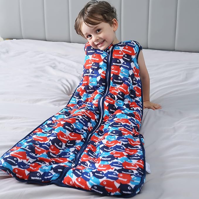 Toddler Sleep Sack, 70% Rayon from Bamboo and 30% Cotton Baby Wearable Blanket Winter 2.5 TOG Sleeping Sack Soft Warm (2-4T)