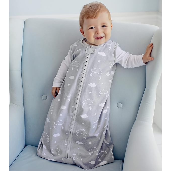 Mama Cheetah Baby Sleep Sack 2.5 TOG, Winter Baby Sleeping Bag with 2-Way Zipper, Organic Cotton Swaddle Transition Wearable Blanket for Boy Girl Infant Toddler, 24-48 Months, 1-Pack