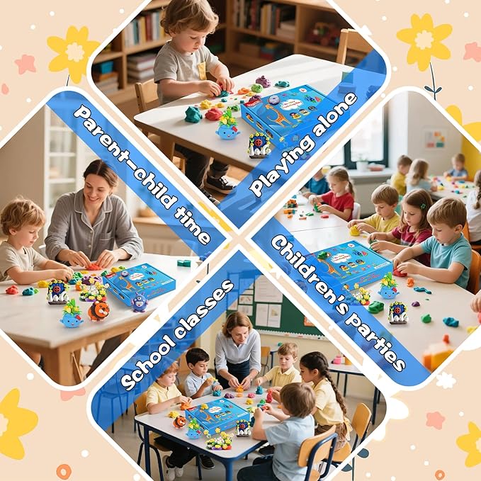 ifergoo Air Dry Clay for Kids - 102 Colors Molding Magic Clay Kit, Safe & Non-Toxic, Kids DIY Model Art & Crafts Toys with Sculpting Tools, Birthday & Christmas Gifts for Boys & Girls 3-12 Years Old