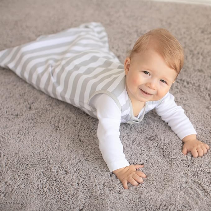 Mama Cheetah Baby Sleep Sack 0.5 TOG, Organic Cotton Baby Wearable Blanket with Two-Way Zipper, Swaddle Transition Baby Sleeping Bag for Newborn Infant Toddler Boy Girl, 18-24 Months