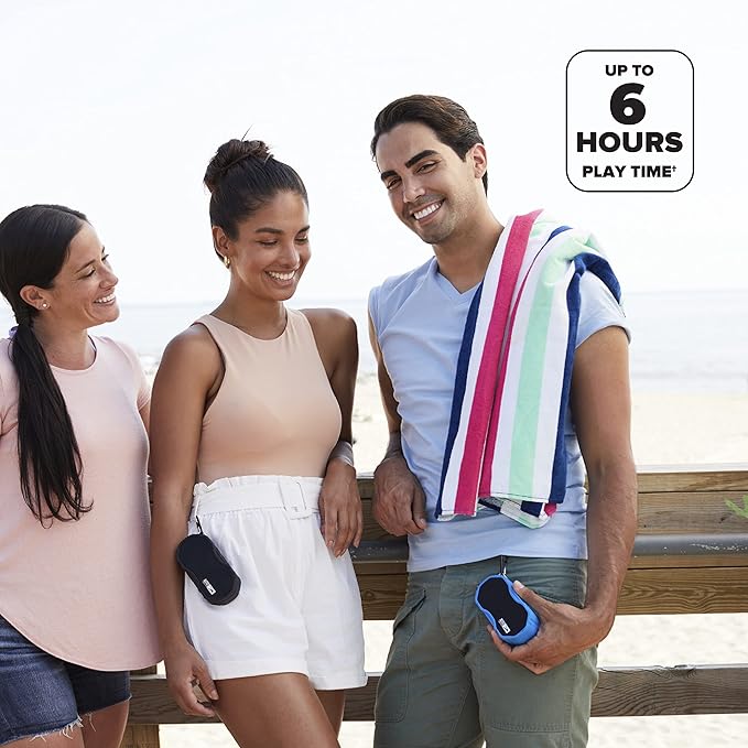 Altec Lansing Baby Boom XL - Waterproof Bluetooth Speaker, Wireless & Portable Speaker for Travel & Outdoor Use, Deep Bass & Loud Sound, 1 Pack, Blue