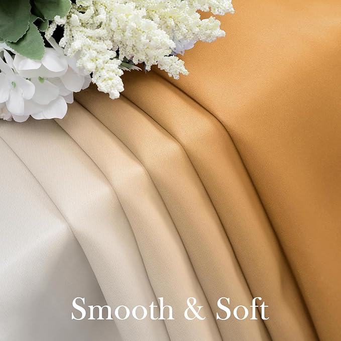 HOMEIDEAS Gold Ombre Blackout Curtains 52 X 84 Inch Length Gradient Room Darkening Thermal Insulated Energy Saving Grommet 2 Panels Window Drapes for Living Room, Bedroom