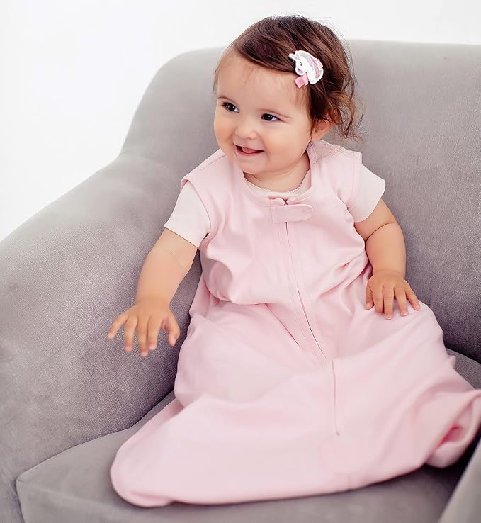 Mama Cheetah Baby Sleep Sack 0.5 TOG, Organic Cotton Baby Wearable Blanket with Two-Way Zipper, Swaddle Transition Baby Sleeping Bag for Newborn Infant Toddler Boy Girl, 12-18 Month