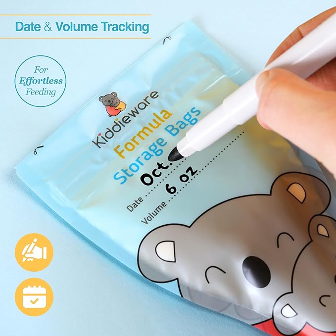 30 Pack Baby Formula Storage Bags Dispenser Disposable Baby Formula Container