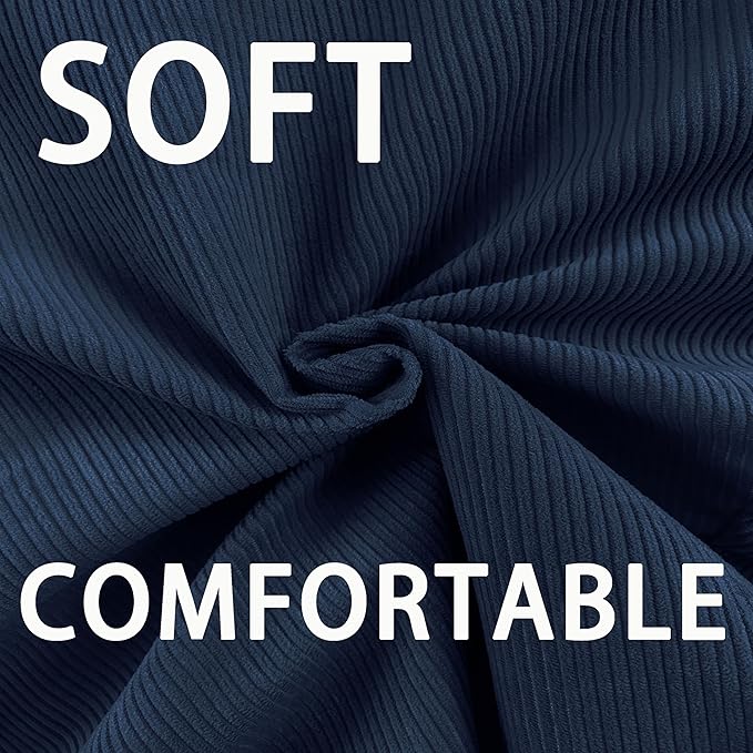 3FT Memory Foam Bean Bag Chairs for Teens or Kids with Filling Bean Bag Sofa with Handle Super Soft Washable Corduroy Fabric Lazy Sofa 3 Foot Black