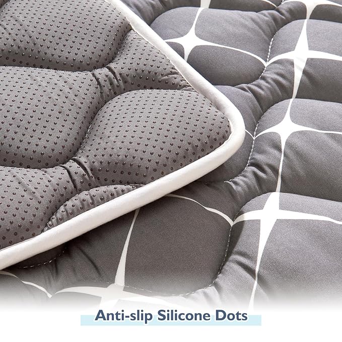 High-Density Foam Baby Play Mat, 47x47 Inches Thicken One-Piece Comfortable and Soft Playmat, Non Slip Machine Washable Floor Mat for Infants, Tapete para Bebes,Toddlers