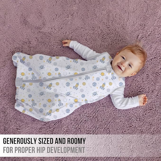 Mama Cheetah Baby Sleep Sack 0.5 TOG, Organic Cotton Baby Wearable Blanket with Two-Way Zipper, Swaddle Transition Baby Sleeping Bag for Newborn Infant Toddler Boy Girl, 0-6 Months