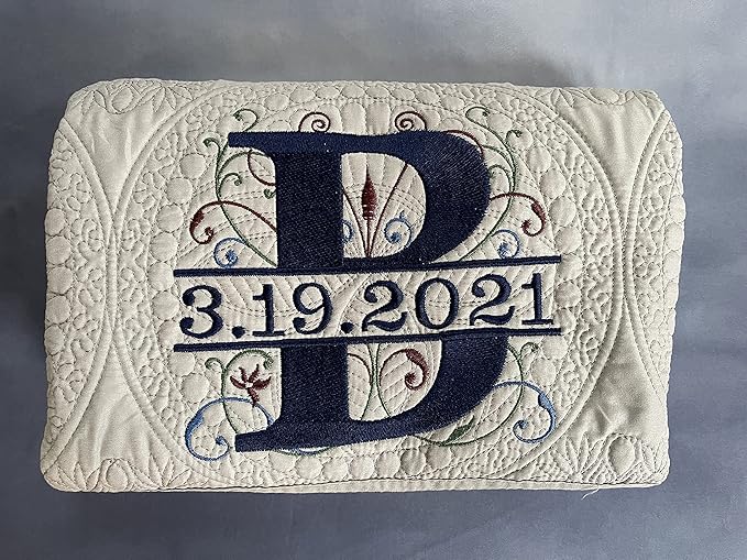 Personalized Baby Blanket Baby Quilt Monogrammed Blankets for Boys and Girls Embroidered Baby Gifts (Elephant & Balloons) Crib